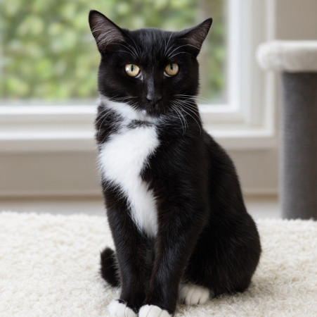 Франт с котиком в сердце, Черный с белым, Котельники, Кот в добрые руки