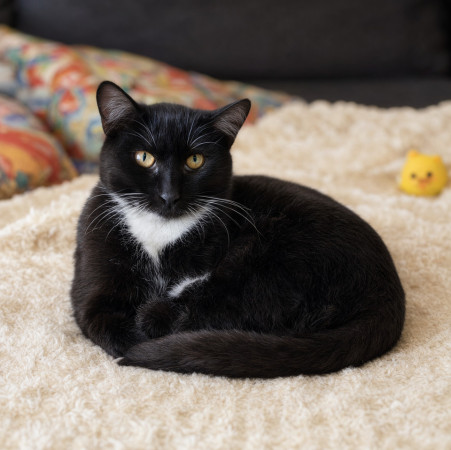 Франт с котиком в сердце, Черный с белым, Котельники, Кот в добрые руки