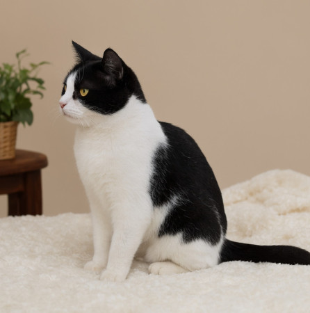 Классная Зося в добрые руки!, Черный с белым, Котельники, Кошка в хорошие руки