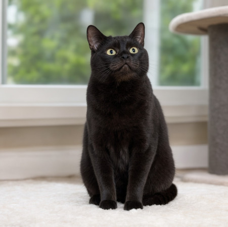 Марго, кошка, которая умеет улыбаться. Ей очень нужен дом! В дар! , Черный, Котельники, Кошка в хорошие руки