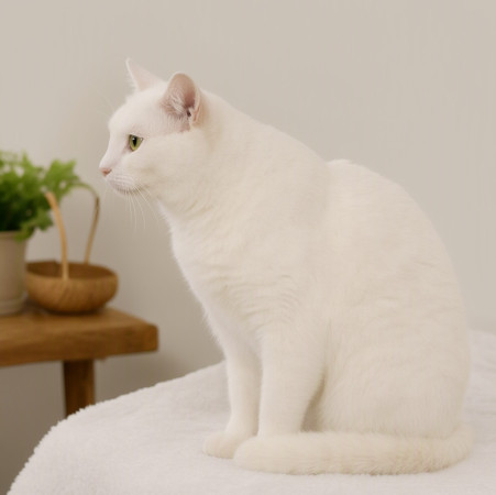 Очаровательная Белянка ищет дом в дар! , Белый, Котельники, Кошка в хорошие руки