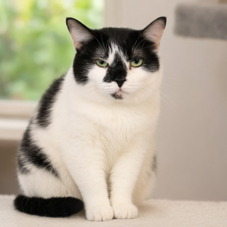 Кошка с бриллиантом на мордашке, Двухцветный, Котельники, Кошка в хорошие руки