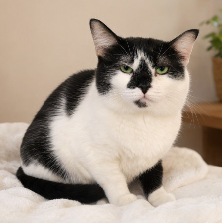Кошка с бриллиантом на мордашке, Двухцветный, Котельники, Кошка в хорошие руки