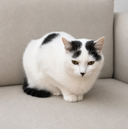 Софи — нежная и скромная кошечка, которая очень ждёт свой дом. В дар!, Черный с белым, Люберцы, Кошка в хорошие руки